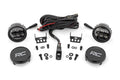 Black Series Round LED Light Pair | 3.5 Inch | Amber DRL