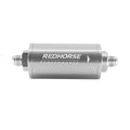 6 IN CYLINDRICAL INLINE RACE FUEL FILTER W/ 100 MICRON S.S. ELEMENT12 ANCLEAR