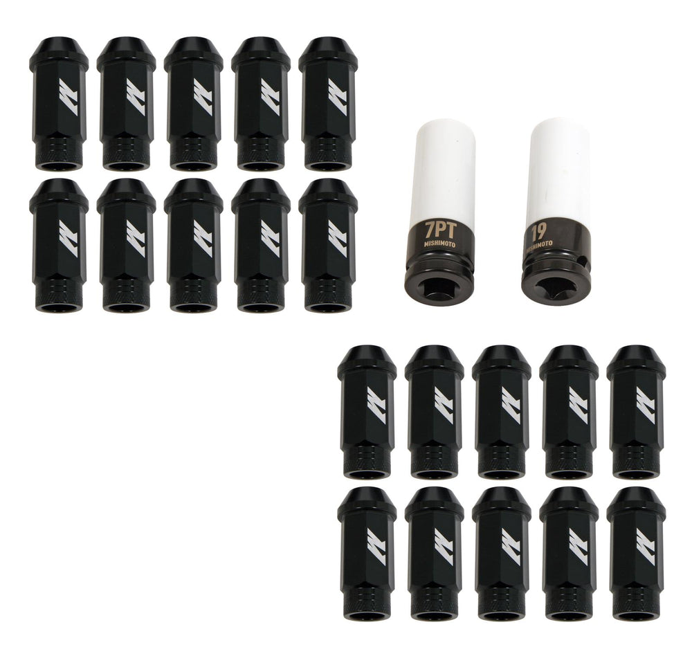 MISHIMOTO ALUMINUM LOCKING LUG NUTS M12 X 1.25 SILVER (20 LUG)