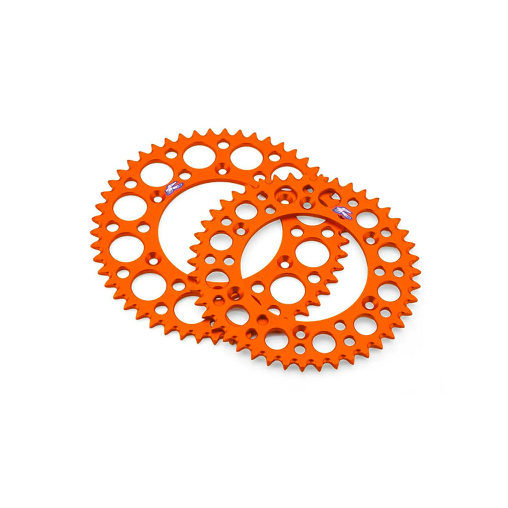 Renthal 11-23 KTM 65 SX Rear Grooved Sprocket- Orange 420-48P Teeth