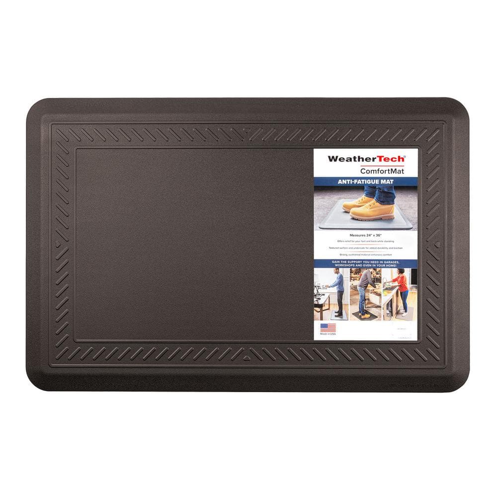 BORDERED DESIGN 6 PK BOX COMFORT MAT COCOA