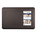 BORDERED DESIGN 6 PK BOX COMFORT MAT COCOA