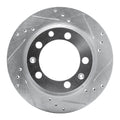 DFC 77-88 Porsche 944 (Excl Turbo) Rear Right Drilled & Slotted Silver Brake Rotor