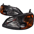 CRYSTAL HOUSING HEADLIGHTS BLACK
