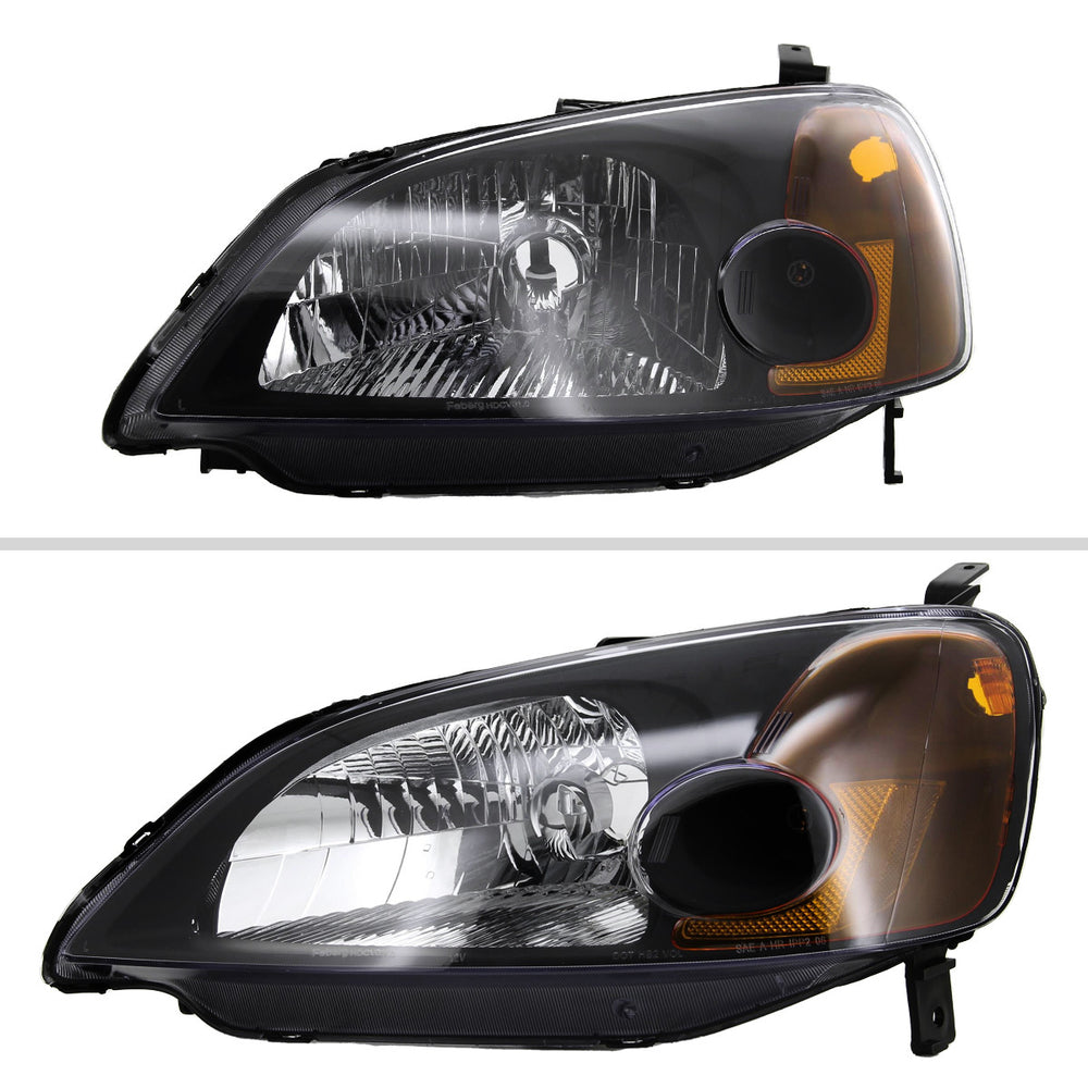 CRYSTAL HOUSING HEADLIGHTS BLACK