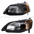 CRYSTAL HOUSING HEADLIGHTS BLACK