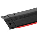 FRONT BUMPER LIP GLOSSY BLACK WITH RED TRIM