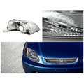 CRYSTAL HOUSING HEADLIGHTS CHROME
