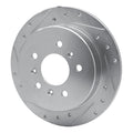 R1 Concepts Brake Rotor Drilled and Slotted Silver Fits Buick Allure