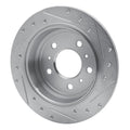 R1 Concepts Brake Rotor Drilled and Slotted Silver Fits Buick Allure