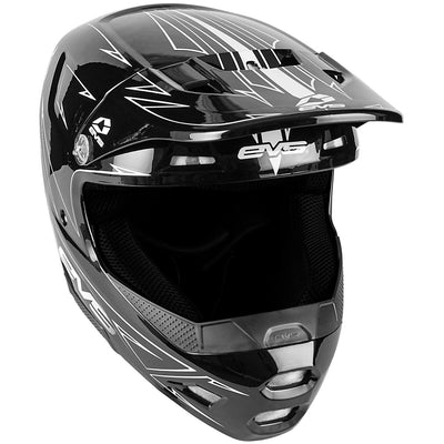EVS T3 Pinner Helmet 50-50 Black/White Youth - Small