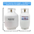 10 LB STEEL GAS CYLINDER
