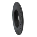 R1 08-18 Pontiac Vibe Rear Right Drilled & Slotted Black Brake Rotor