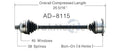 NEW CV AXLE
