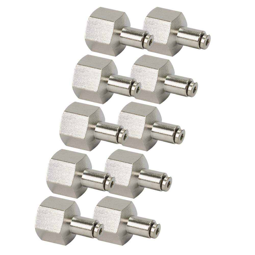 3/8 NPT(F) TO 1/8 AIRLINE STRAIGHT FITTING (10 PCS) DOT APPROVED