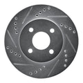 DFC 03-10 Chevrolet Cobalt Front Left Drilled & Slotted Silver Brake Rotor