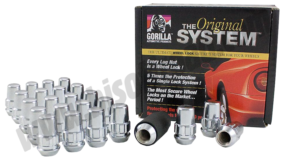 Gorilla SYSTEM LOCK 6LUG 7/16 ACORN CHR