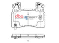 DBA 13-19 Cadillac ATS (w/Brembo Front Caliper) Front SSEV Street Series Brake Pads