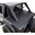 Tonneau Cover for 2007-2018 Jeep Wrangler JK 2-Door, Black Diamond Rampage