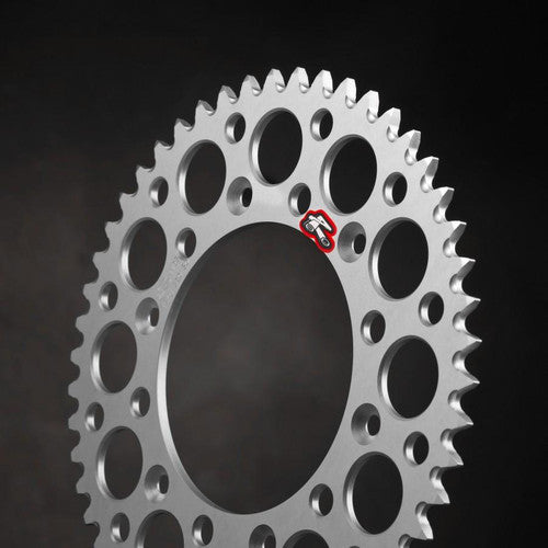 Renthal 04-16 Hon CRF250X/ 87/90-91 CR250R/2004 CR125R Rear Grooved Sprocket - Silver 520-54P Teeth
