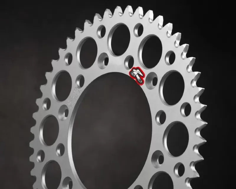 Renthal 95-03 Husqvarna WR/WRE 125/TC 570-610/ Gas Gas Rear Grooved Sprocket - Silver 520-52P Teeth