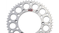 Renthal 88-91/ 06-11 Suzuki RM125/ 2010/17-19 RMX 450Z Rear Grooved Sprocket - Silver 520-52P Teeth