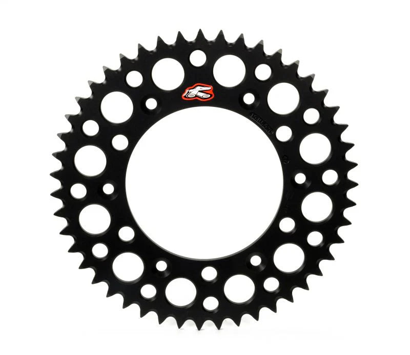 Renthal 98-99 Kawasaki KX80/ 01-22 KX85 Rear Grooved Sprocket - Black 420-50P Teeth