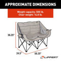 LIPPERT CAMPFIRE FOLDING LOVESEAT SAND