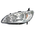 LH H/LMP ASSY COMP; HYBRID; INCL SIDE MRKR/PRK/SGNL LAMPS; W/O BULBS OR SOCKETS CIVIC 200405