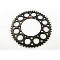 Renthal 91-22 Suzuki RM 125/250/ RMX250 RM-Z 250/450 Rear Grooved Sprocket - Black 520-50P Teeth