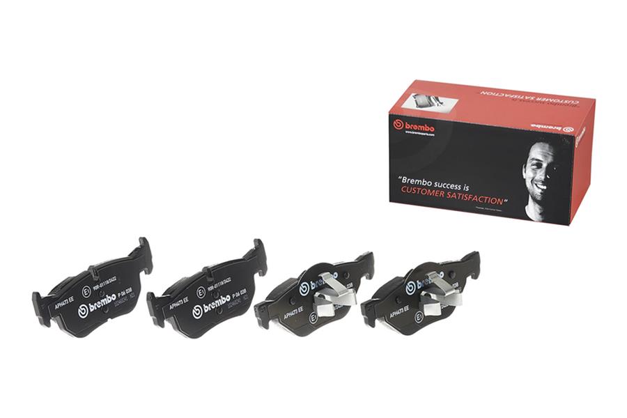 Brembo 08-13 BMW 128i/2006 325i/325xi/07-13 328i/13-15 X1 Rear Premium Low-Met OE Equivalent Pad