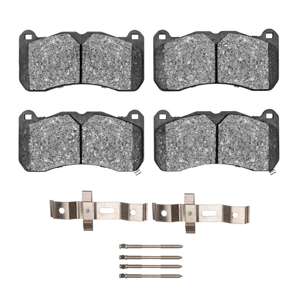 R1 13-14 Ford Mustang Front Ceramic Brake Pads and Hardware Kit