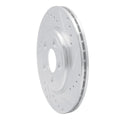 R1 00-06 Ford Thunderbird Rear Right Drilled & Slotted Silver Brake Rotor