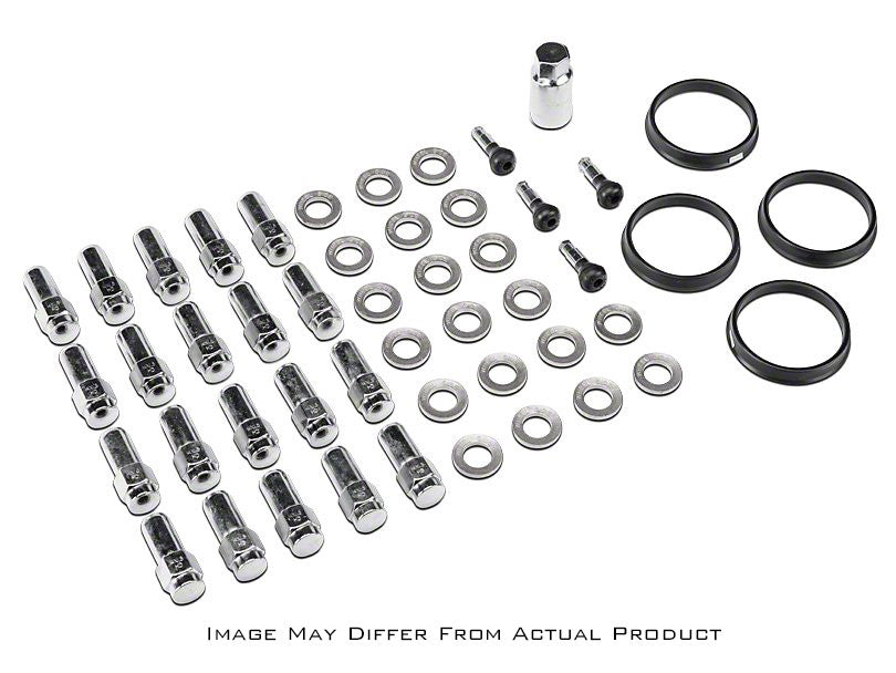 Race Star 1/2in Ford Closed End Deluxe Lug Kit (Off Set Washers) - 20 PK