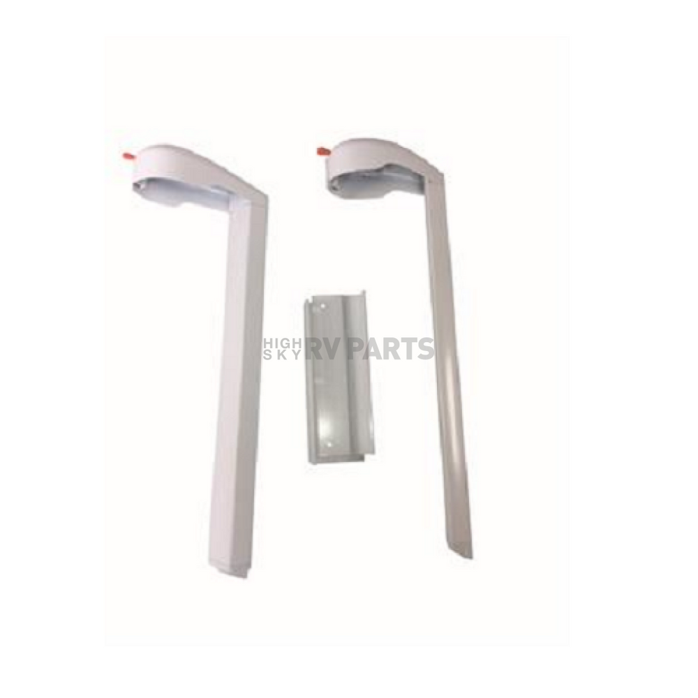ALPINE SLIDEOUT AWNING TALL MOUNTING BRACKETS 15IN WHITE