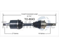 NEW CV AXLE