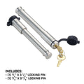 Gen-Y InfiniteRule (1) 3/4in x 3-7/8in Hitch Lock (1) 5/8in x 3-5/8in 3.0in Receiver Lock w/4 Keys