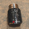 Universal Exhaust Tips 2.5" Forged Carbon Fiber Forged Carbon Fiber