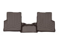WeatherTech 19-22 Volvo S60 Plug-In Hybrid 2nd Row 2pc Rear FloorLiner - Cocoa