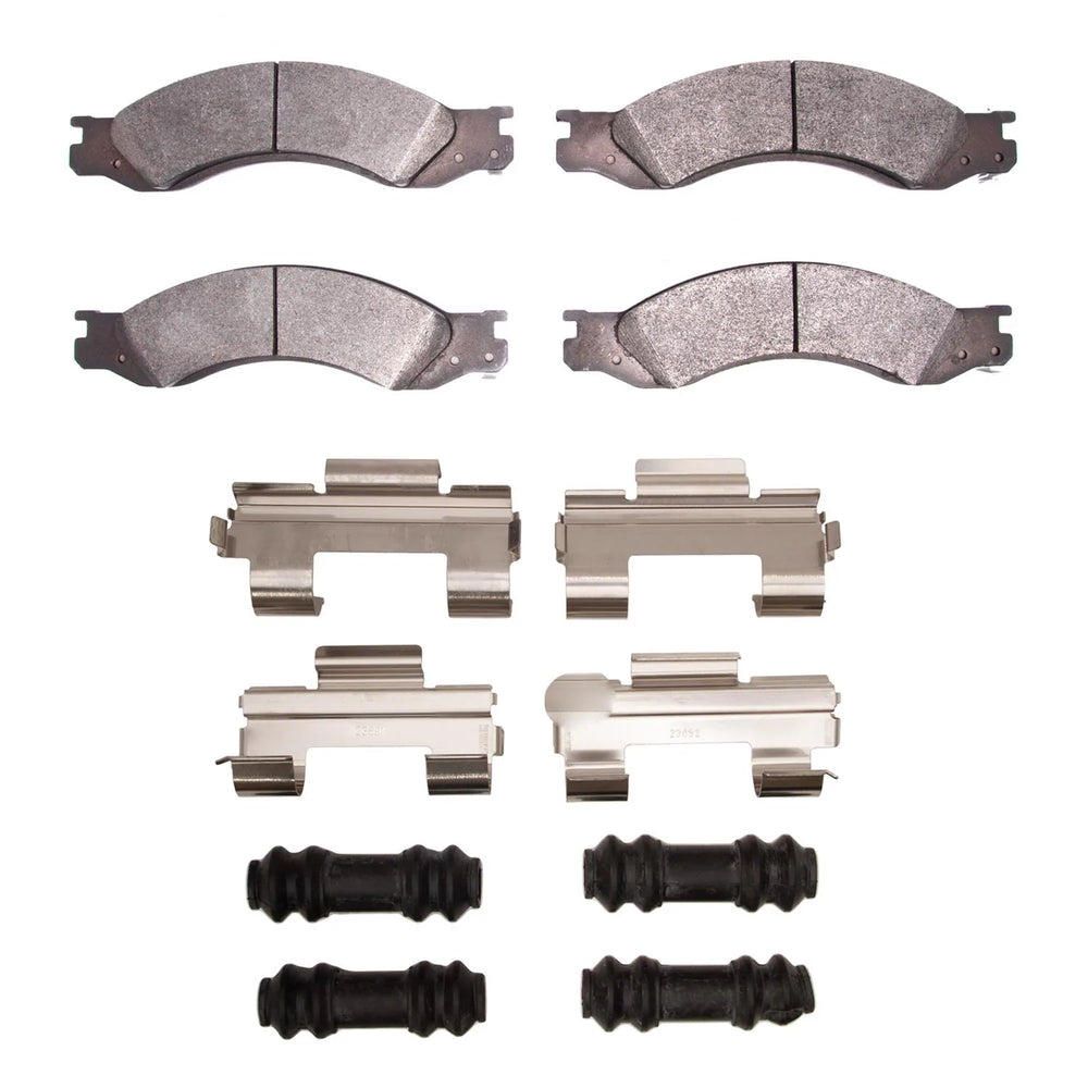 R1 04-10 Chevrolet C4500 Kodiak Rear Semi Met Pads & Hardware Kit
