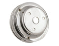 Crankshaft Pulley Chrome Double Groove Fits 1969-1985 Small Block Chevrolet with Long Water Pump Mr Gasket