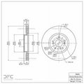 DFC 04-08 Acura TL Front GeoSPEC Coated Rotor