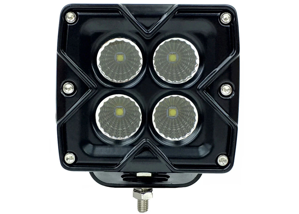 ~(2 lbs. 5X4X4)~ 3 Inch Work Light 20 Watt Flood Seismic Series Quake LED