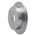 DFC 01-16 Hyundai Santa Fe Rear Left Drilled & Slotted Silver Brake Rotor