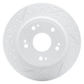 R1 05-22 Acura TSX Rear Left Drilled & Slotted Geoperformance Rotor