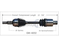 NEW CV AXLE