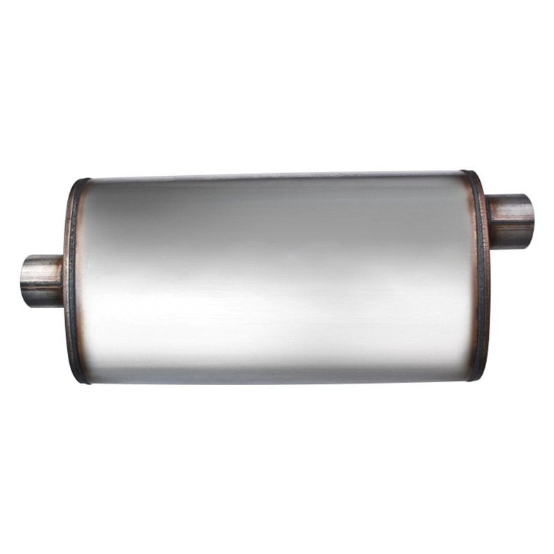 5.00INX11.00INX22.00IN CENTER/OFFSET FLOW II SS MUFFLER 3.00IN ID / 3.00IN OD