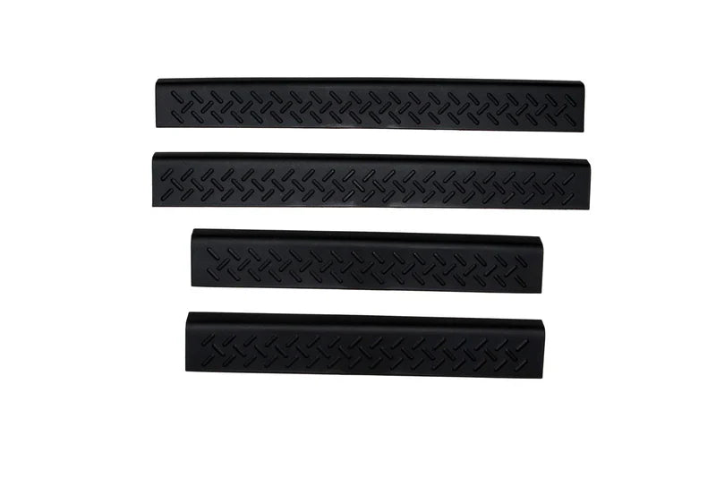 ~(1.9 lbs. 36X8X5)~ INTERIOR ACCESSORIES STEPSHIELD - 4PC BLACK - FORD