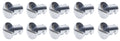 Oval Head Dzus Buttons .500 Long 50 Pack