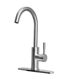 STREAMLINE GOOSENECK RV KITCHEN FAUCET BRUSHED SATIN NICKEL